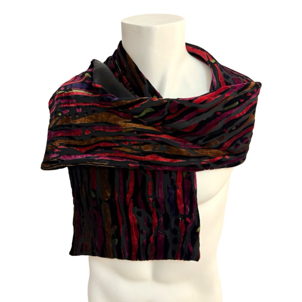 Danier Abstract Burnout Silk Blend Scarf
